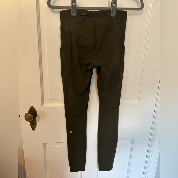 Lululemon Leggings | Fast & Free High-Rise Tight | Size: 4 | Color: Dark Olive - Picture 6 of 7